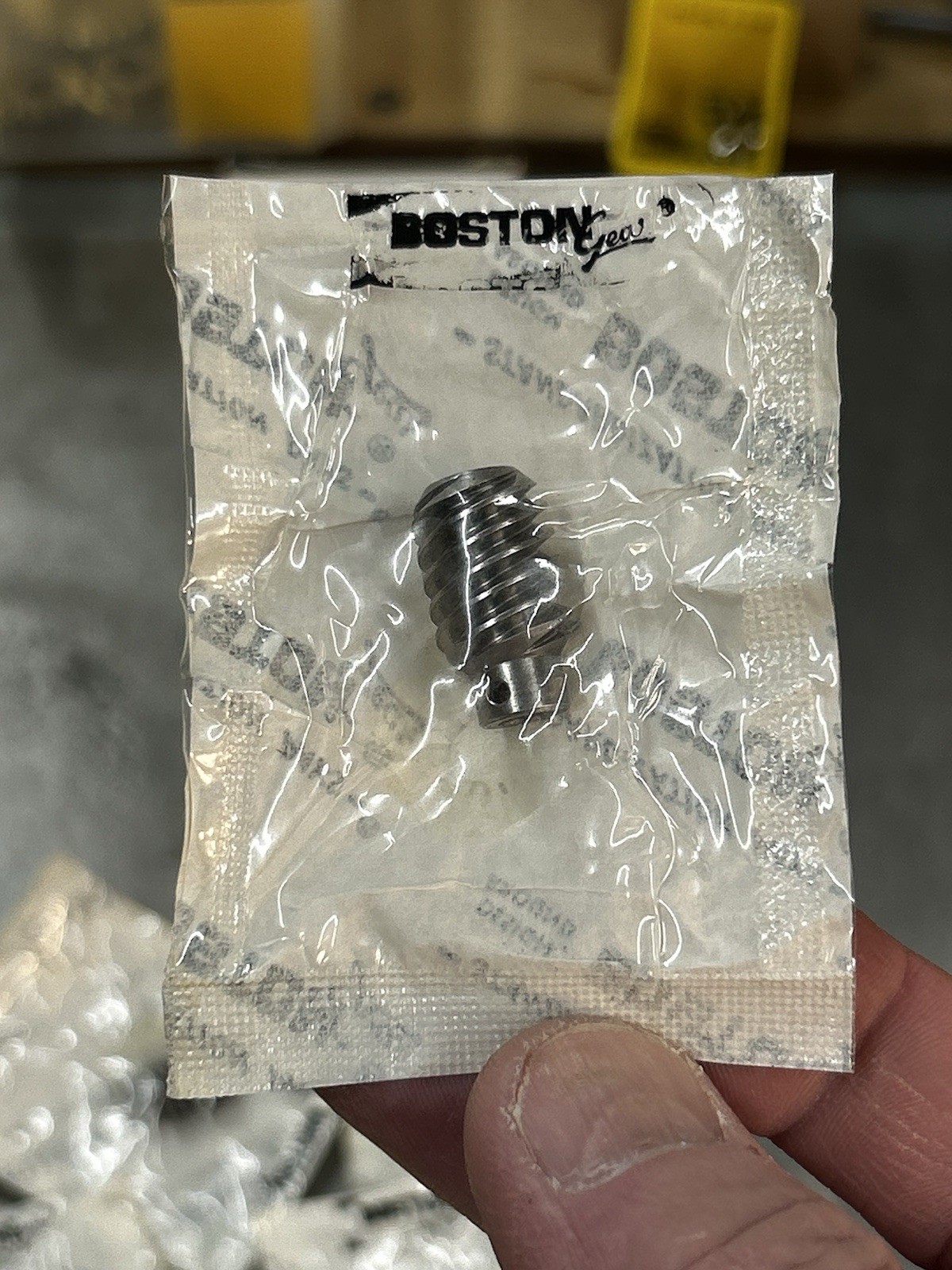 QTH BOSTON GEAR STEEL 32 PITCH WORM GEAR 4 LEADS 3/16” BORE WITH 5/64” PIN HOLE