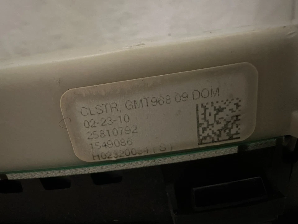 Cuadro de instrumentos velocímetro panel de instrumentos 2007-10 GMC Acadia 164.254 millas Foto 3 de 4