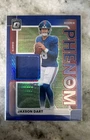 2025 Donruss Optic Jaxson Dart Blue Hyper (RAW)