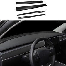Dash Wrap Front Door Panel Trim Cover for Tesla Model 3 Y 2020-2023 Dashboard