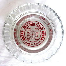 Cendrier casino en verre Del Webb's NEVADA CLUB Laughlin Nevada vintage