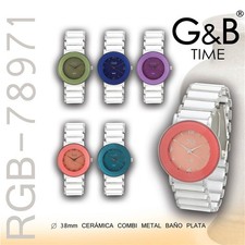 G&B Ladies' Fashion Quartz Watch Leather Strap Analogue Elegant New Gift