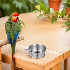 3 Pcs Bird Feeding Box Cage Food Holder Feeder Bowl Parakeet Cup