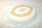Vintage Pyrex 943C Butterfly Gold Oval Milk Casserole REPLACEMENT LID ONLY EXC