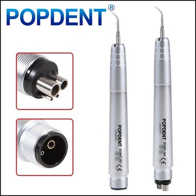 Dental Ultrasonic Air Perio Scaler Handpiece Hygienist 2&4-Holes 3 Tips POPDENT