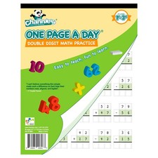 One Page A Day Double Digit Math Problem Workbook for 1st Graders, 2nd Grader...