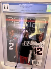 2022 Sports Illustrated Sanders Shedeur Travis Hunter Magazine CGC 8.5 Jaguars