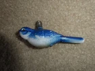 Vintage 1940s Milk Glass Blue Bird Christmas Light Bulb