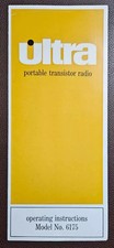 British Radio Corporation Ultra Portable Transistor Radio Mod 6175 Instructions