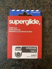 Superglide Glass Mouse Skates for Logitech G Pro X Superlight 2 Type-C, Blac...