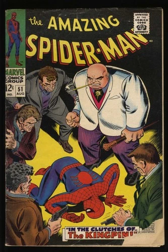 Amazing Spider-Man #51 GD+ 2.5 2nd Appearance Kingpin! Marvel 1967