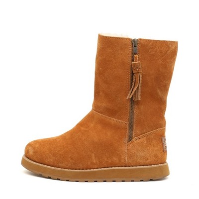 Skechers Damen 48832 Stiefel Camel Braun Wildleder Boots Winterstiefel EU 36