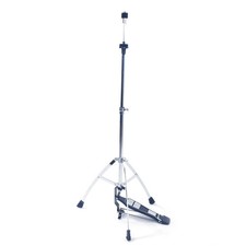 Professional Pedal Control StyleHigh Hat Cymbal Stand with Pedals Silver  Black