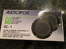 Audiovox SG1 60 Car Speakers Dual Cone New In Jox