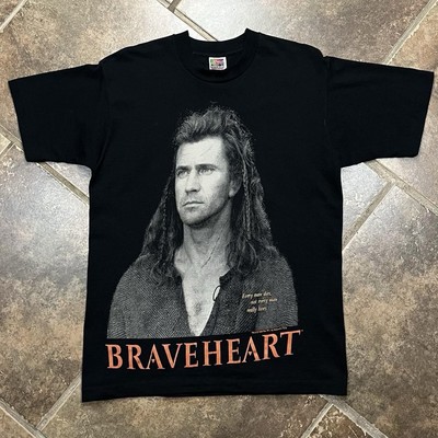Vintage 90s Braveheart Movie Promo Mel Gibson Tee Tshirt