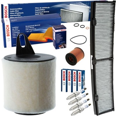BOSCH FILTERSET+ZÜNDKERZEN  passend für BMW 1er E81-E88 3er E90-E93/116i-320i