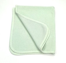 Baby Blanket Mint Green Waffle Weave Thermal Knit Cotton Lovey 27  X 32  