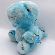 FAO Schwarz Glow Brights 12" Blue Dinosaur Plush 2020 WORKS Sound  Light Toy