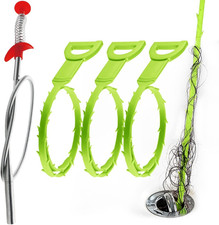 Snake Drain Hair Clog Remover Tool,34 Inch Stainless Steel Claw and 3 Pack 19. 7