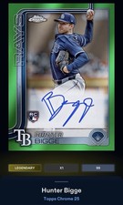 25 Topps Bunt DIGITAL Chrome Green Signature LEGENDARY Hunter Bigge