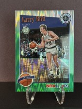 2019-20 Panini NBA Hoops PremStock Tribute Larry Bird #289 Green Flash Prizm /99
