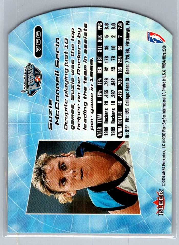 2000 Ultra WNBA Gold Medallion #76G Suzie McConnell-Serio - VG - Rockers - Image 2 of 2