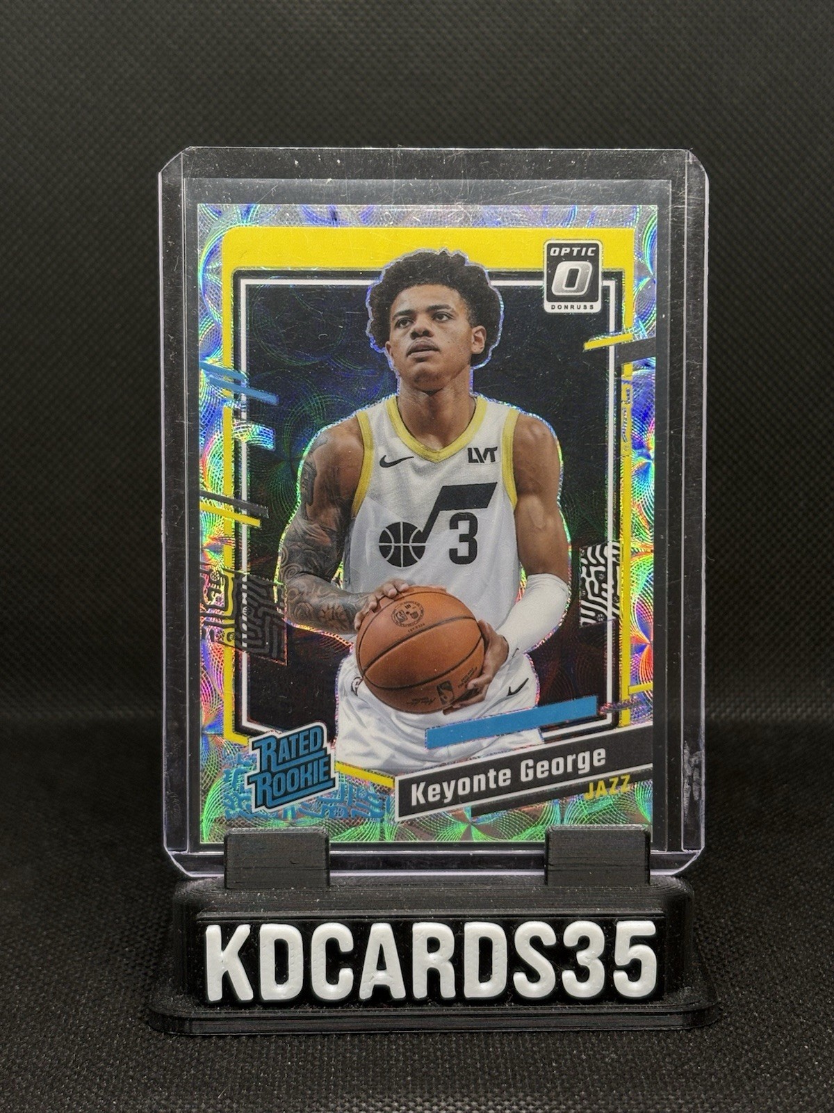 2023-24 Panini Donruss Optic Keyonte George #223 Prizm Premium Box Set /249 Jazz