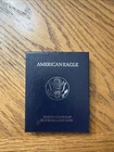1997 American Eagle Silver Proof Dollar BOX CASE Certificate of Authenticity