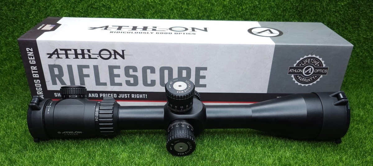 Riflescope 6-24x50mm GEN2 BTR Argos #214062 Athlon 1490x300x250 平棚 w/ IR FFP APLR2 店舗用品