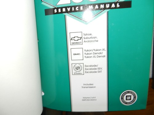 2003 All CHEVROLET GMC Trucks Shop Service Manual 4 vol. Book Set Inc CADILLAC - Picture 11 of 14