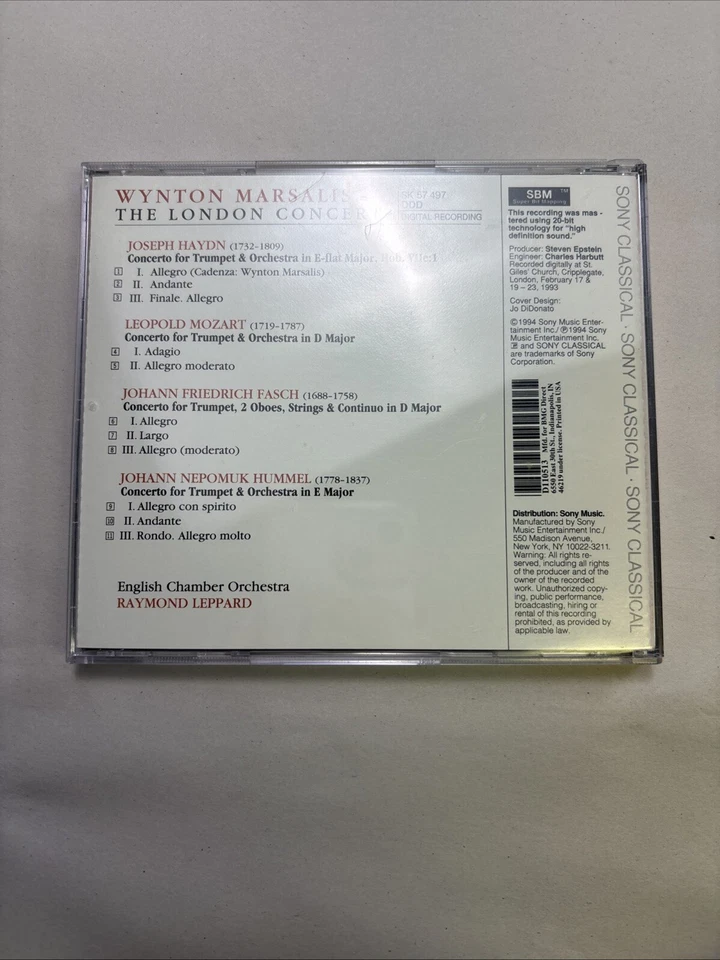 Wynton Marsalis The London Concert CD Foto 2 de 4