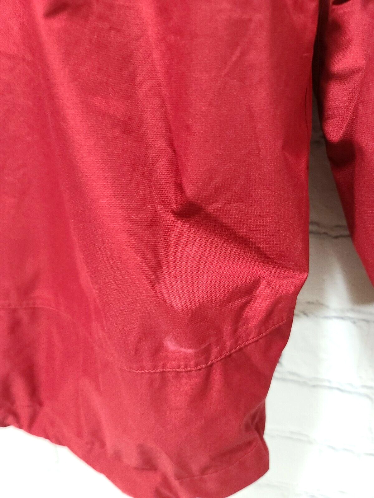 REI Elements E1 Men's Red Small Gray Rain Jacket … - image 8