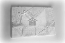 COMPLETO LENZUOLA MATRIMONIALE RICAMO PIZZO MACRAME BIANCO