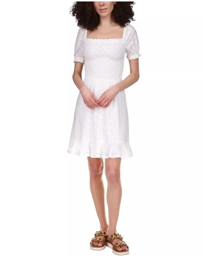 Ivory peasant dress cheap