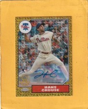 2022 Topps Chrome Autographed Mojo Refractor Hans Crouse NM-MT+ Phillies RC /199
