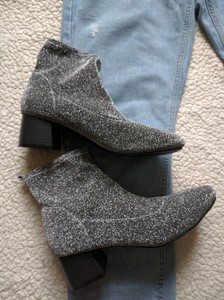 grey sparkle boots