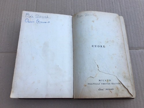 VECCHIO LIBRO IL CUORE DE AMICIS TREVES 1927 OLD BOOK - Foto 2 di 8