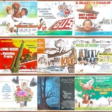 Disney Original Half Sheet Movie Poster Lot (9) – Good / Poor **Kurt Russell**