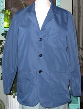 Best Medical Wear Staff L/S Lab Coat Scrubs Uniform 30" Navy Blue Sz XS to 6X