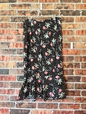 Sag Harbor Multicolored Floral Maxi Fitted Skirt with back zipper