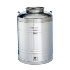 Sansone Serbatoio Inox Fusti - 100 L (26,4 gal) - Fermentatore Birra Vino Moonshine