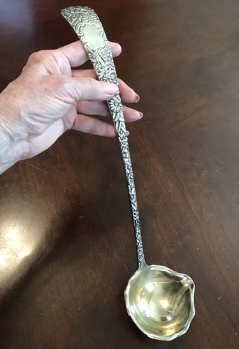 Antique Sterling Silver Punch Ladle Galt and Brother Large 15” - Picture 7 of 10