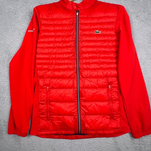 Lacoste Sport Golf Jacket Men’s Large Red Lightweight Water Resistant Quilted - Imagen 5 de 15