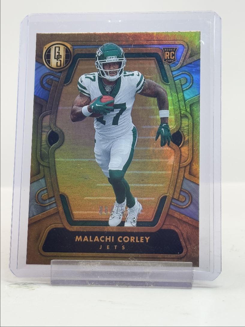 MALACHI CORLEY 2024 GOLD STANDARD ROOKIE PLATINUM JETS #143 RC /75 Q2794