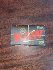 CLASSIC RAW BLACK CIGARETTE NATURAL UNREFINED ROLLING SINGLE WIDE