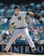 DAVID PHELPS  NEW YORK YANKEES    ACTION SIGNED 8x10