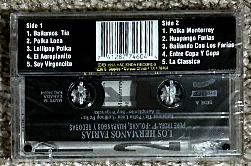 CASSETTE-LOS HERMANOS FARIAS-PURE TROPA F-1998-PURO CONJUNTO TEJANO-SEALED - Image 3 of 4