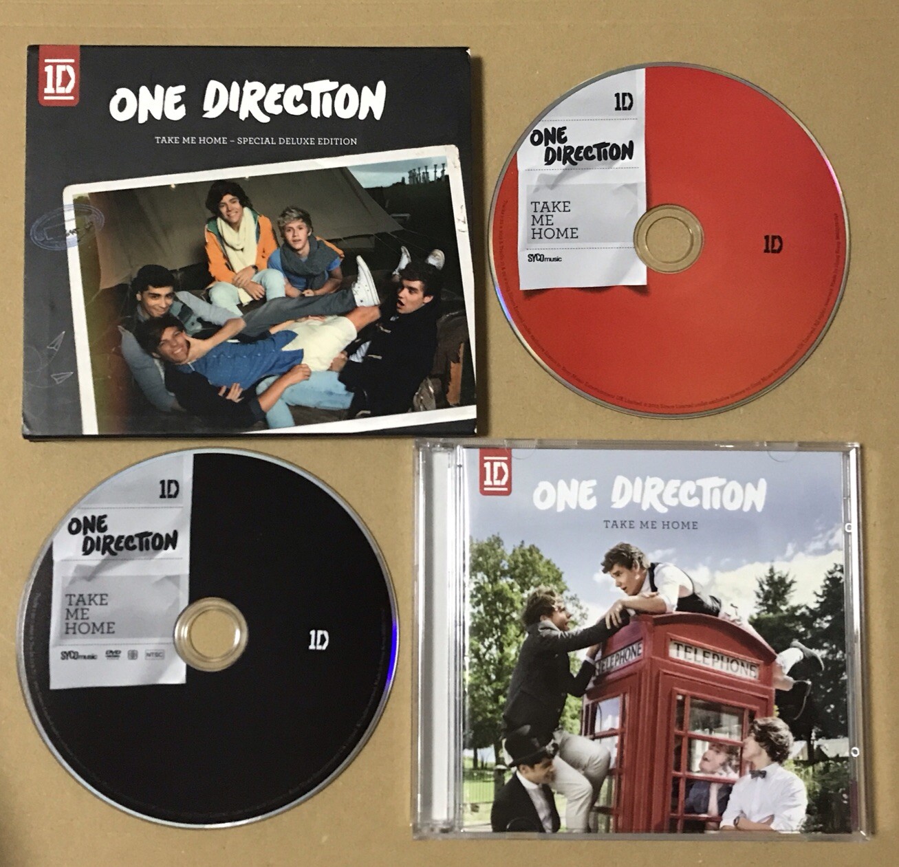 One Direction Take Me Home Cd & Dvd Hong Kong Special Deluxe Set Rare Harry Liam