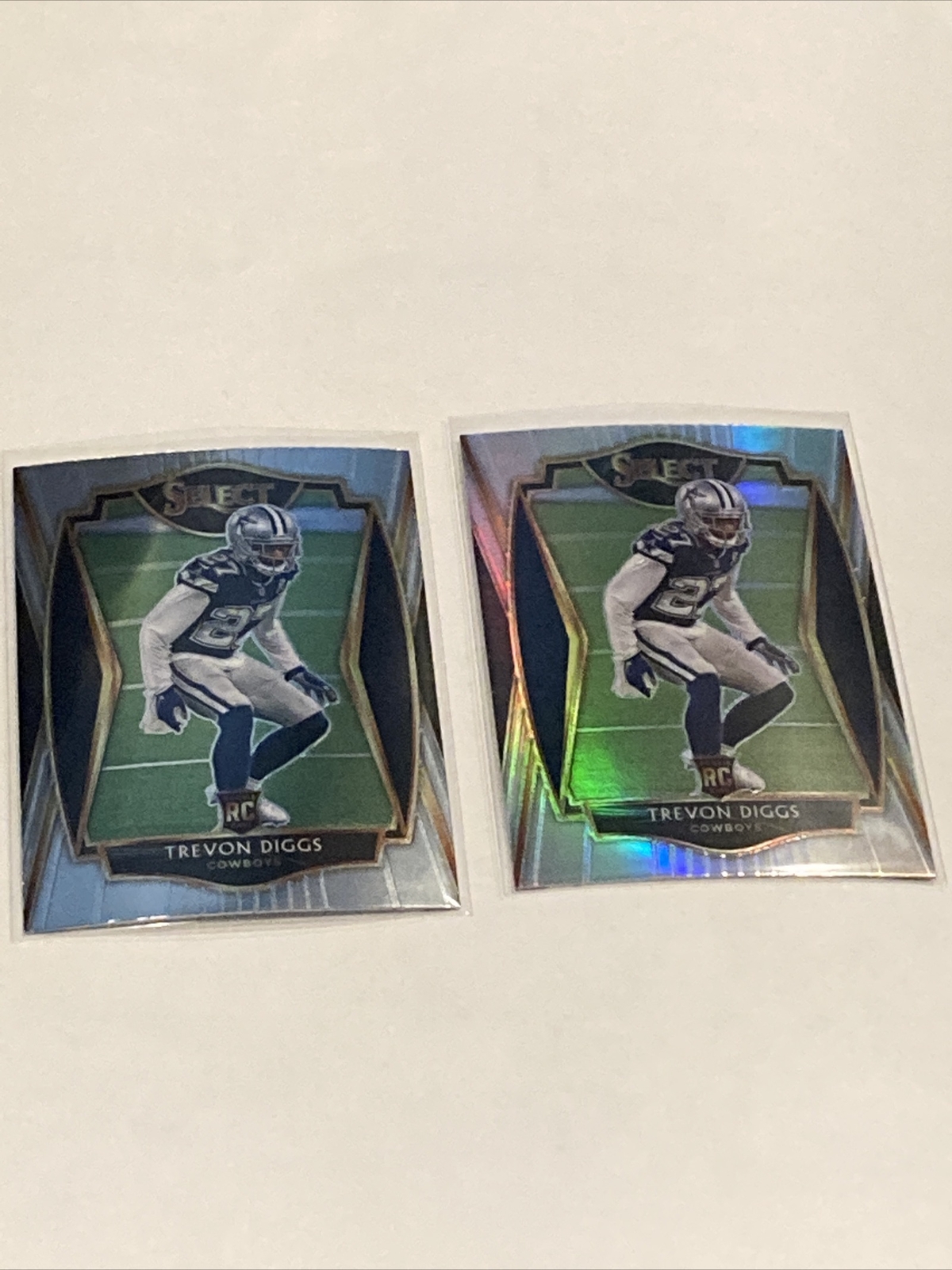 2020 Select Trevon Diggs RC Premier Level Silver Prizm & Base #196 Cowboys