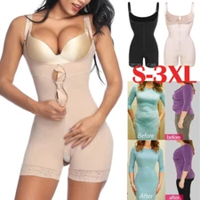 Women Slim Firm Control Shapewear Full Body Shaper Tummy Compression Bodysuit uk